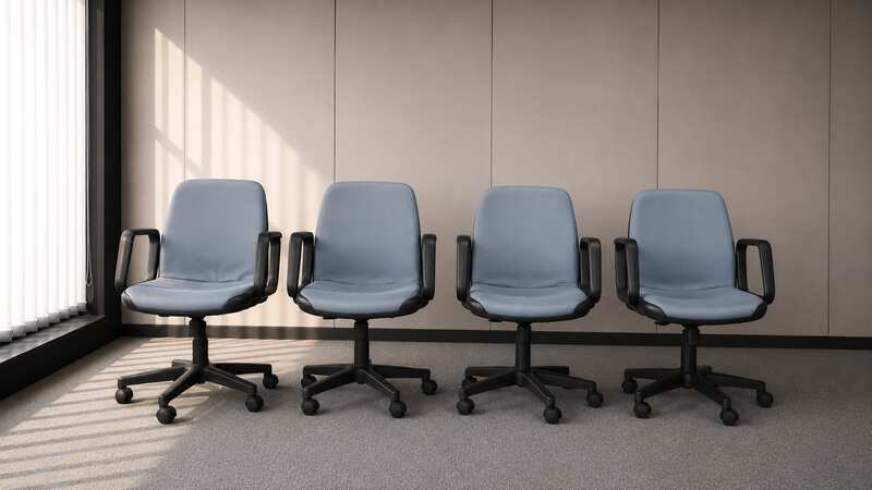 Office chair, leather upholstery, grey_C47OHXQ1BI