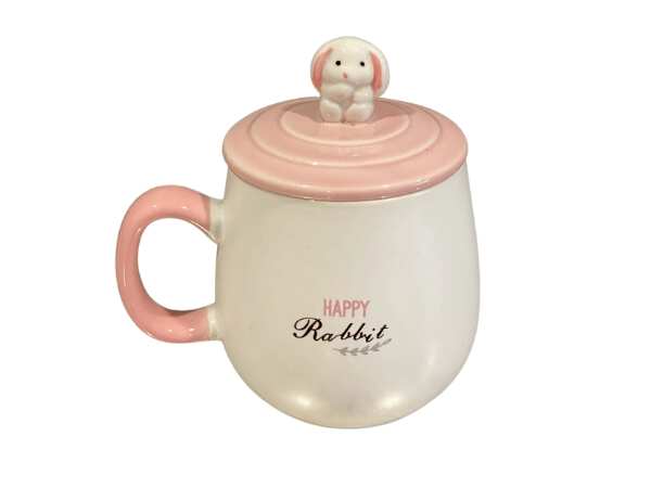 Happy Rabbit ceramic mug