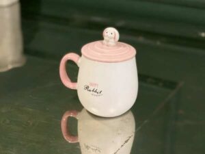 Happy Rabbit ceramic mug