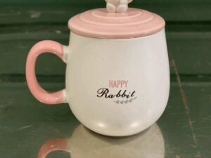 Happy Rabbit ceramic mug
