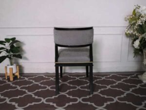 Wooden Chair with Greyish Blue Fabric Cushion_CR2FZ1U4VE