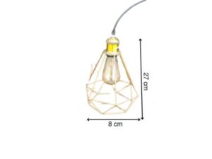 Hanging lamp, modern lamp, diamond-shaped ceiling lamp