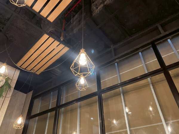 Hanging lamp, modern lamp, diamond-shaped ceiling lamp