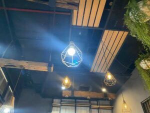 Hanging lamp, modern lamp, diamond-shaped ceiling lamp