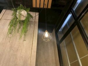Hanging lamp, modern lamp, diamond-shaped ceiling lamp