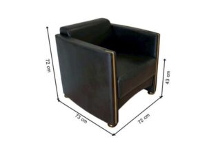 Classic Black Leather Armchair_DE14Q7H7R4