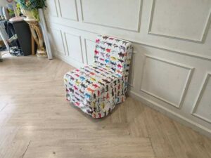 Children's Sofa with a cute cartoon animal design, removable and washable fabric cover