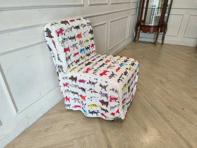 Children's Sofa with a cute cartoon animal design, removable and washable fabric cover