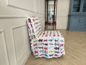 Children's Sofa with a cute cartoon animal design, removable and washable fabric cover