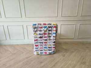Children's Sofa with a cute cartoon animal design, removable and washable fabric cover