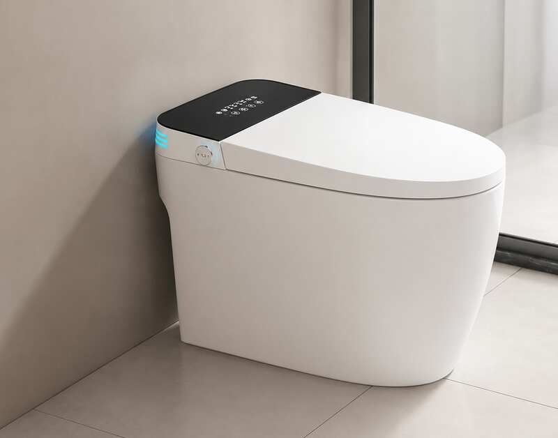 Automatic toilet with automatic electric seat (new product).
