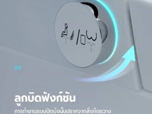 Automatic toilet with automatic electric seat (new product).