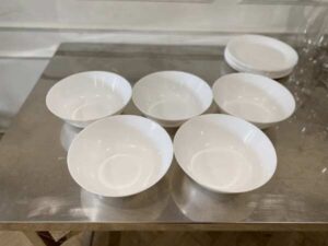 White Ikea dinnerware set