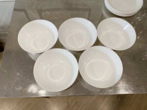 White Ikea dinnerware set