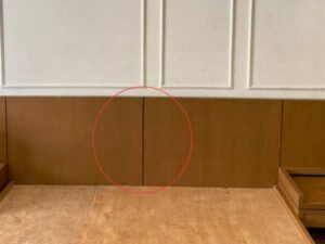 6 foot wooden bed with 1 drawer wooden headboard
