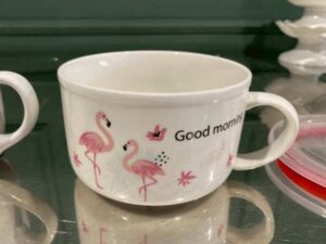 ceramic cup with lid