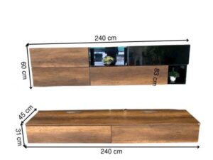 Modern style built-in wooden TV stand, SB Furniture brand