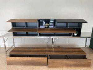 Modern style built-in wooden TV stand, SB Furniture brand