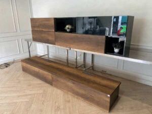 Modern style built-in wooden TV stand, SB Furniture brand