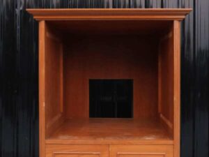 Teak wood frame cabinet, 2 drawers, 2 doors, TV cabinet, hotel work_FBBE7MS14Q
