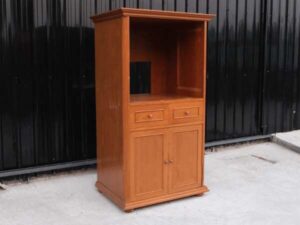 Teak wood frame cabinet, 2 drawers, 2 doors, TV cabinet, hotel work_FBBE7MS14Q