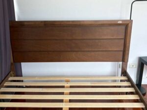 CHIC REPUBLIC Solid Wood Bed Frame – 5 ft, Brown