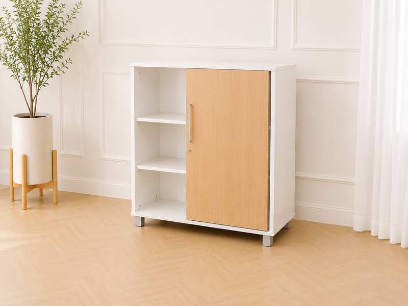 Wooden document cabinet with 1 sliding door Perfect_HAOLSS8KVI