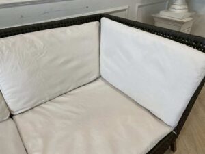 IKEA AMMERO Corner L-Shaped 2-Seater Sofa with Fabric Upholstery, White_HCSOLNUZHH