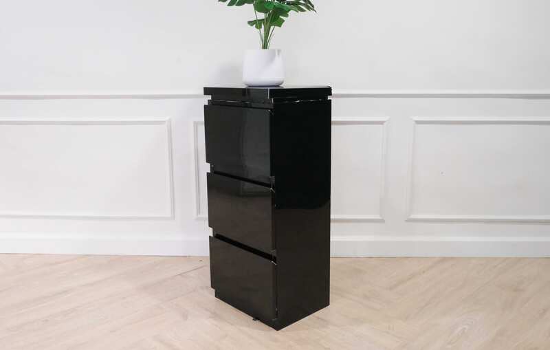 Barber shop, beauty salon cabinet, black 3-layer drawer cabinet, new product_HQGM6JYJZX