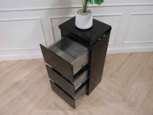Barber shop, beauty salon cabinet, black 3-layer drawer cabinet, new product_HQGM6JYJZX