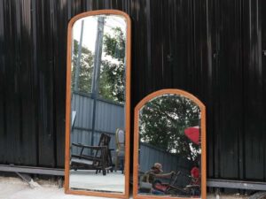 Mirror, teak frame, polished mirror, makeup mirror, standing mirror, dressing mirror_HVPH99BPSF