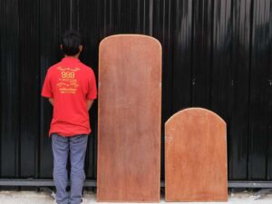 Mirror, teak frame, polished mirror, makeup mirror, standing mirror, dressing mirror_HVPH99BPSF