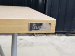 Work desk, folding table with wheels and power strip, Practika brand