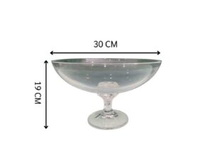 Coupe-shaped glass with a stem