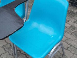Blue Lecture Chair with Gray Legs_I2GKOL3W1G