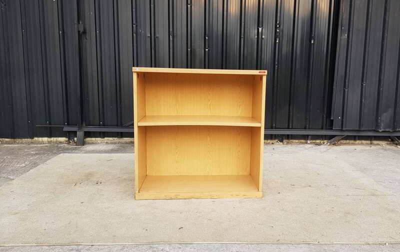 MOFLEX 2-Compartment Document Shelving, Brown Wooden Frame