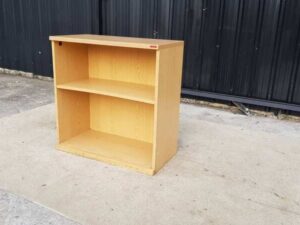 MOFLEX 2-Compartment Document Shelving, Brown Wooden Frame