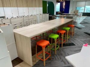 Bar table, wooden frame, modern style, 360 cm