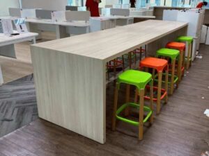 Bar table, wooden frame, modern style, 360 cm