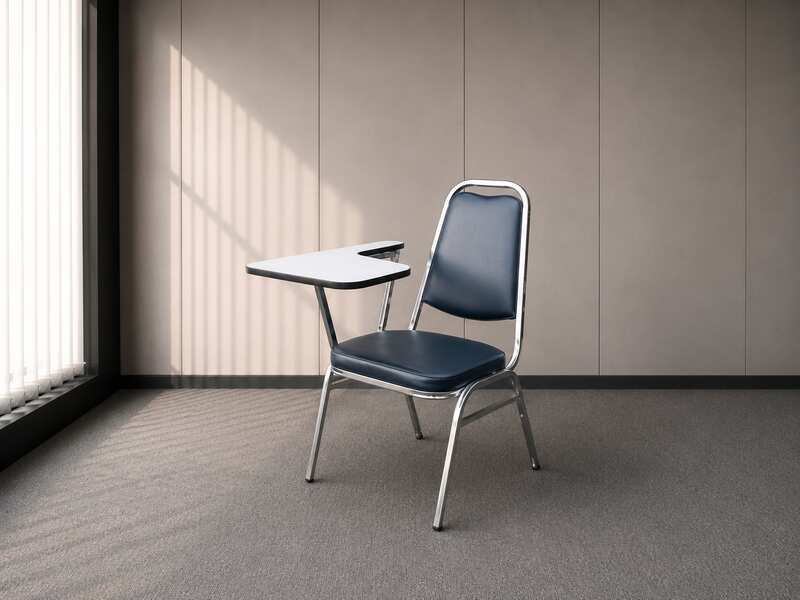Lecture chair, steel legs with A belt, strong, tear resistant, can be stacked, seat and backrest are leather._IT86AMHO6U