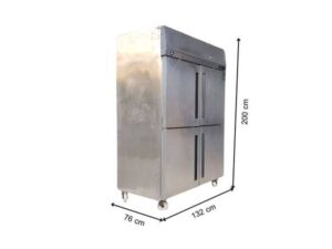 SANDEN INTERCOOL 2-Door Stainless Steel Freezer