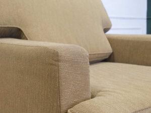 1 seat sofa, yellow-green fabric cushion. Armchair Hotel grade work_J41FRJJLVT