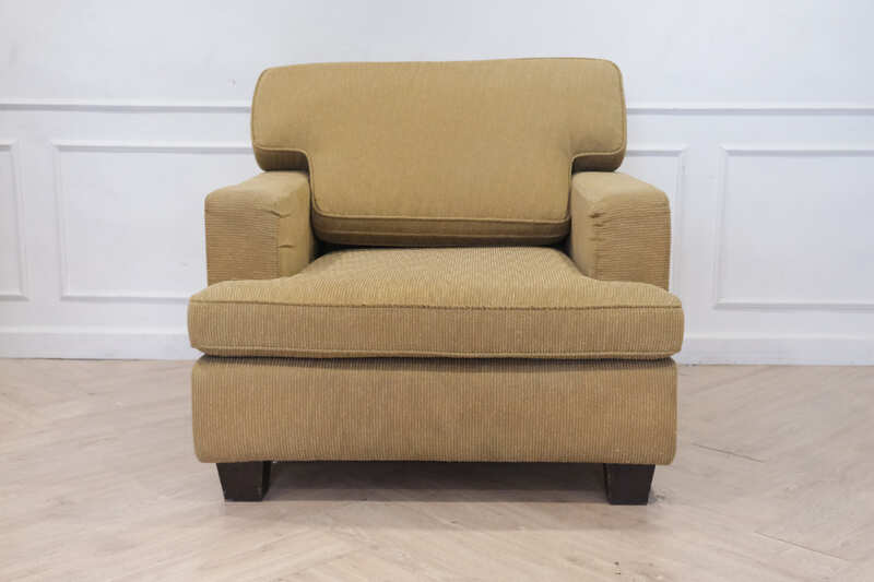 1 seat sofa, yellow-green fabric cushion. Armchair Hotel grade work_J41FRJJLVT