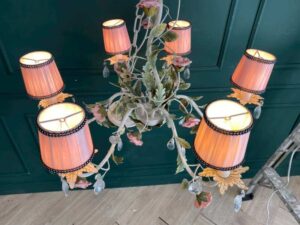 Pink Rose Chandelier