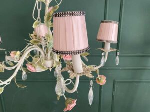 Pink Rose Chandelier