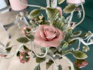 Pink Rose Chandelier