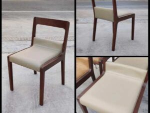 Wooden chair with leather cushion dining chair Restaurant chairs, Promptcontract Furniture brand_J5ZRAT4KVJ