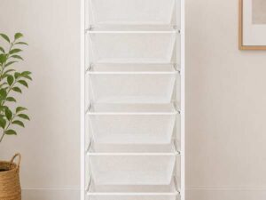 IKEA JONAXEL 6-drawer storage unit, white steel (1)