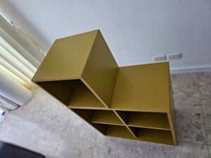 IKEA EKET 5-compartment bookcase, yellow. (1)_JU23MBZ5Z2