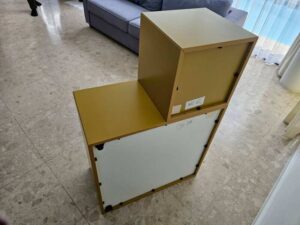 IKEA EKET 5-compartment bookcase, yellow. (1)_JU23MBZ5Z2